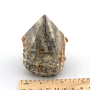 Striped Calcite Point from Pakistan