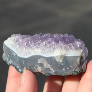 Amethyst Cluster on Agate