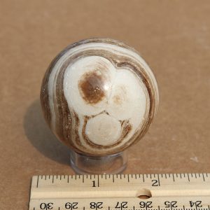 Chocolate Calcite Sphere