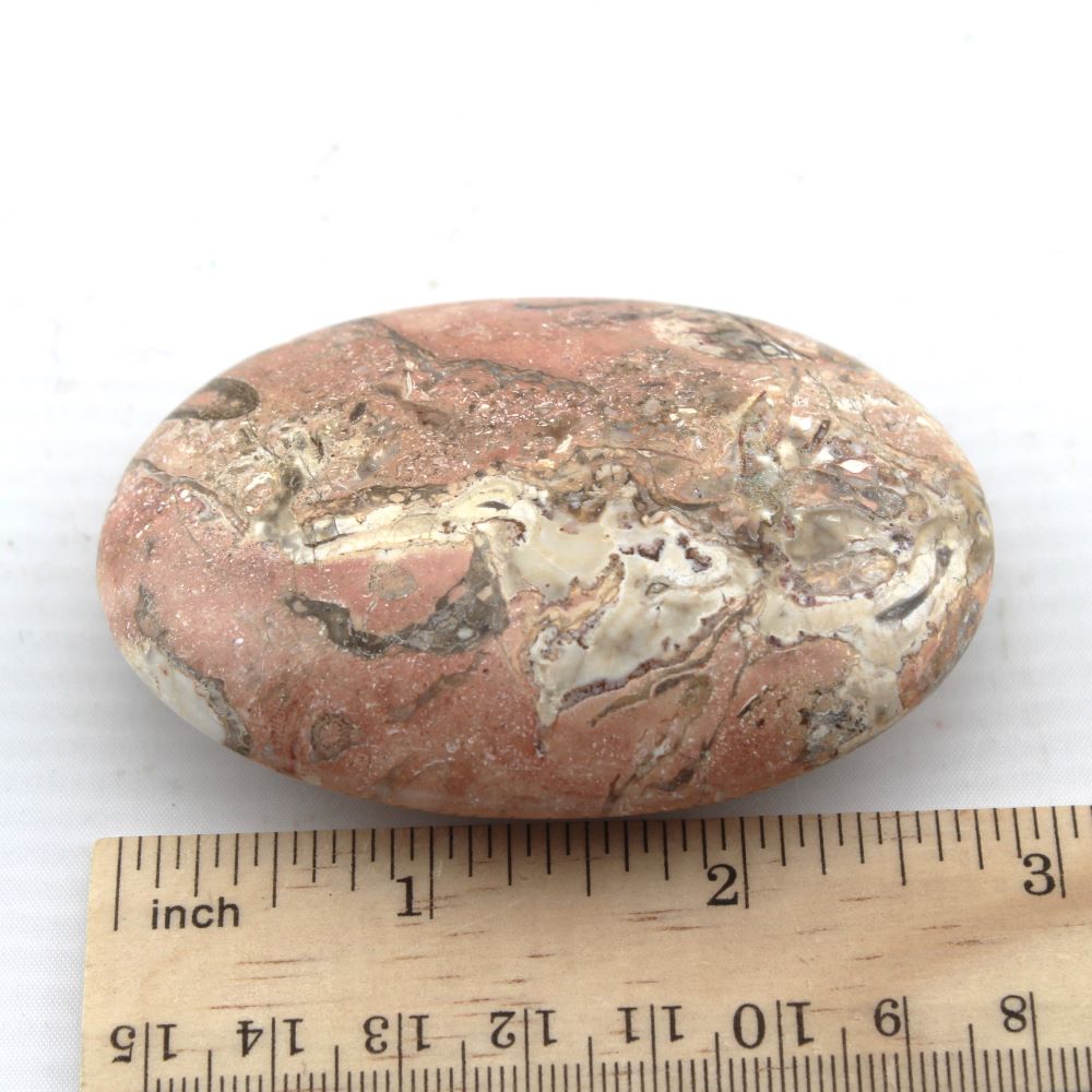 Rose / Porcelain Jasper Palm Stone - Image 3
