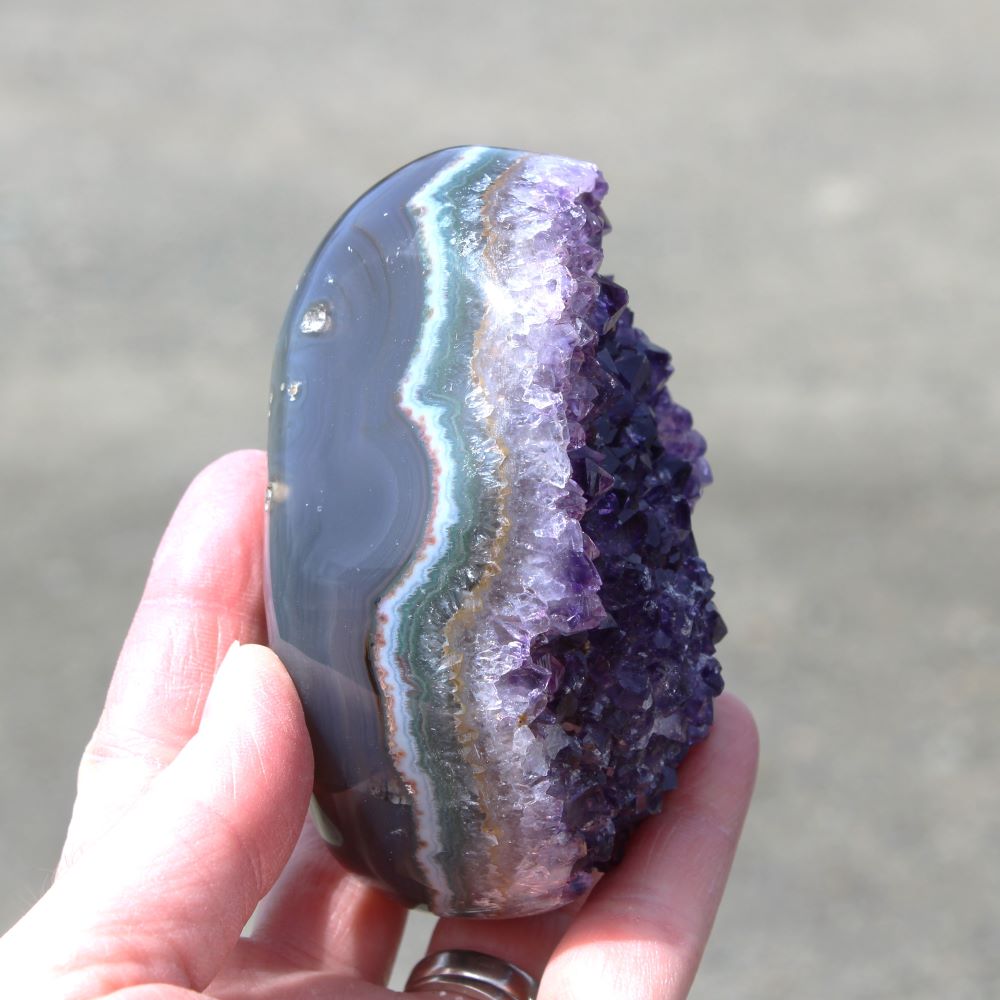 Amethyst & Agate Cluster - Image 3