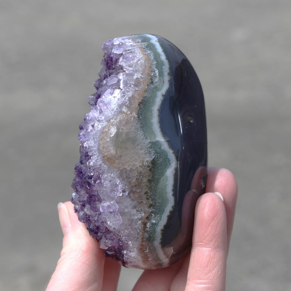 Amethyst & Agate Cluster - Image 4
