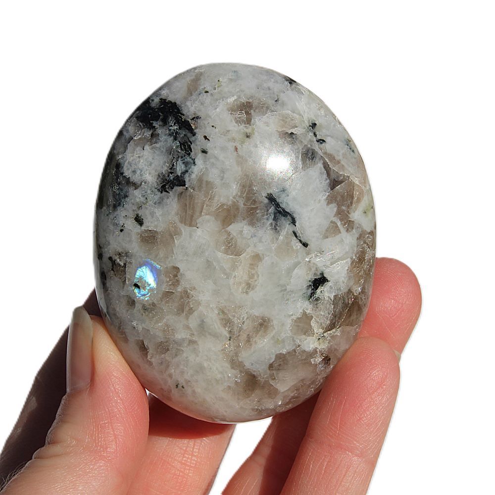 Moonstone Palm Stone from India