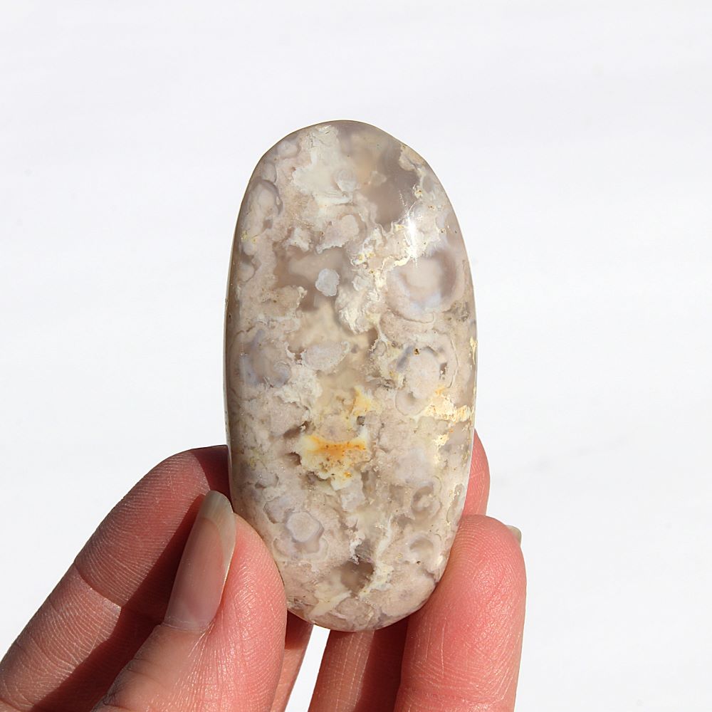 Flower Agate Palm Stone - Image 3