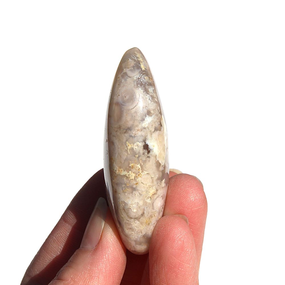 Flower Agate Palm Stone - Image 4