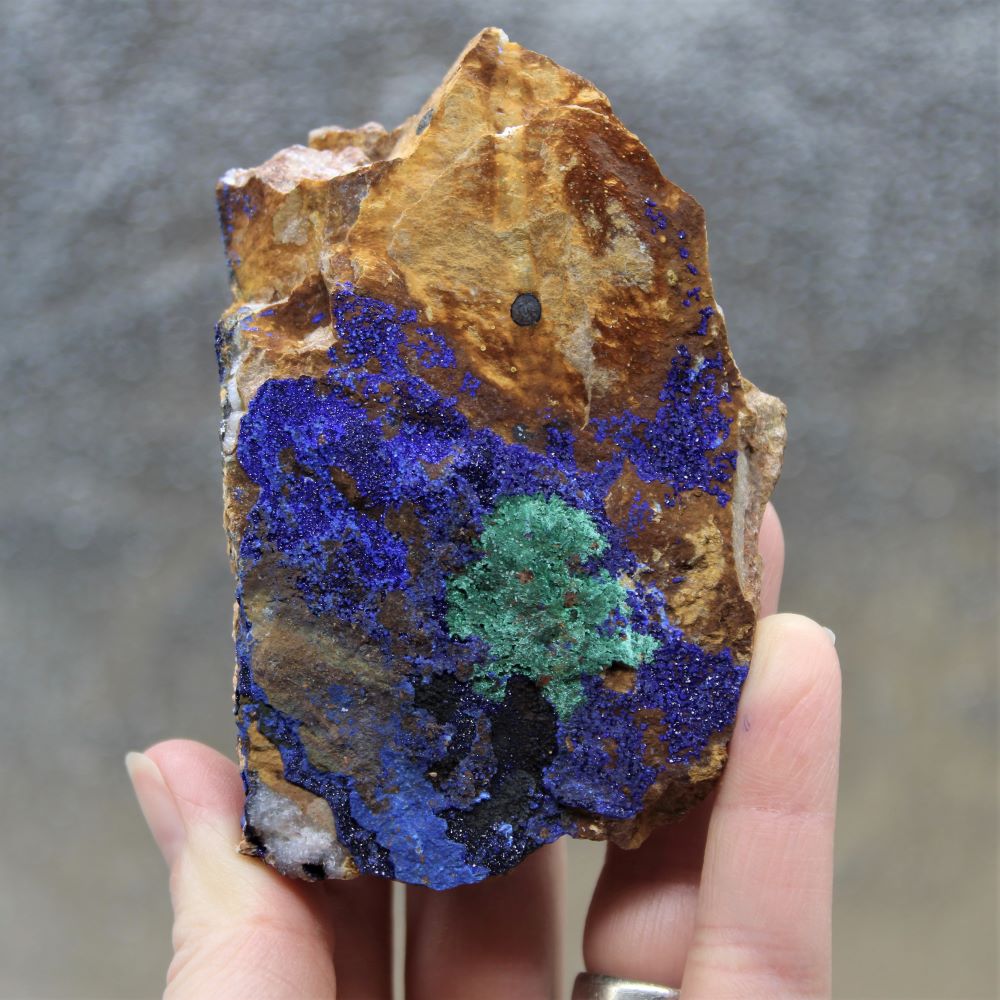 Azurite & Malachite on Matrix