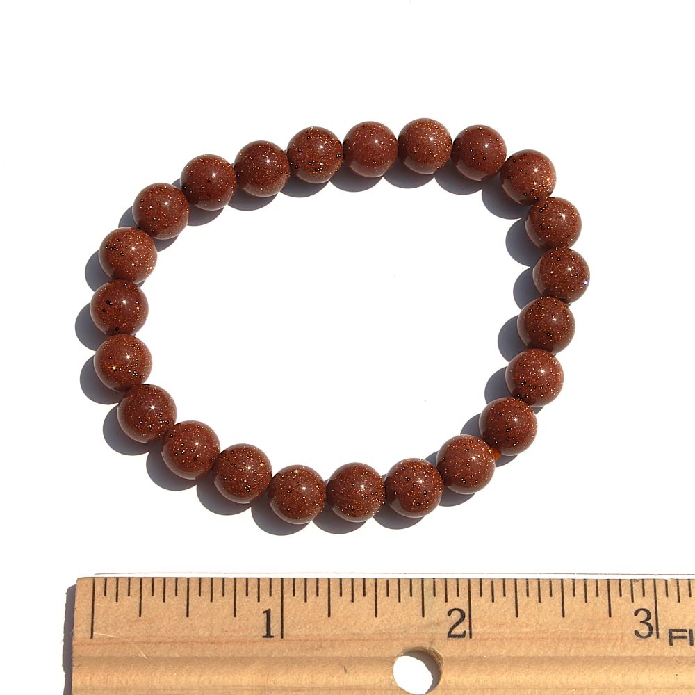 Goldstone (Glass) Stretch Bracelet - Image 2