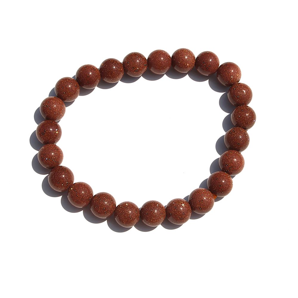 Goldstone (Glass) Stretch Bracelet