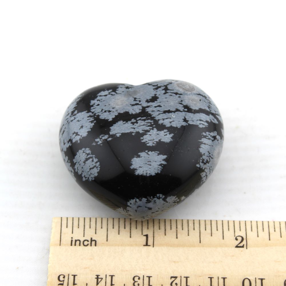 Snowflake Obsidian Heart - Image 2