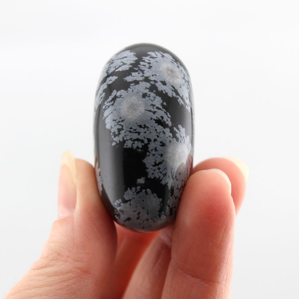 Snowflake Obsidian Heart - Image 4