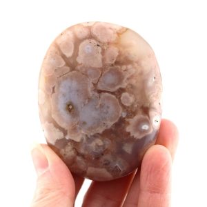 Flower Agate Palm Stone