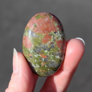 Unakite Palm Stone from Africa