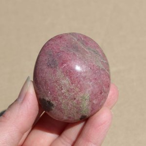 Rhodonite Palm Stone from Madagascar