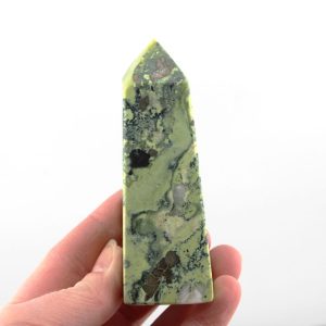 Serpentine & Pyrite Obelisk