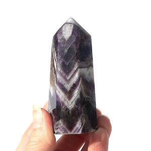 Chevron Amethyst Tower from Africa