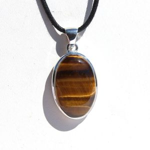 Tiger's Eye in Sterling Silver Pendant