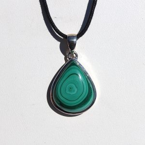 Malachite in Sterling Silver Pendant
