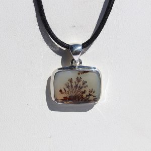 Rectangular Dendritic Agate Pendant