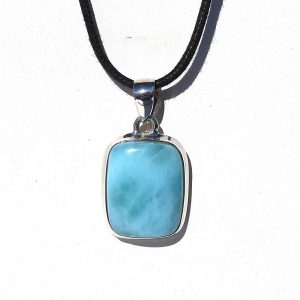 Larimar Pendant Set in Sterling Silver