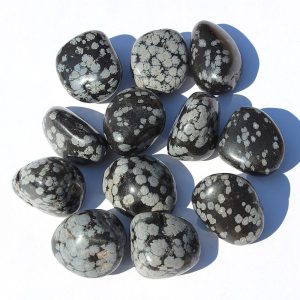 Snowflake Obsidian Tumbled Stone