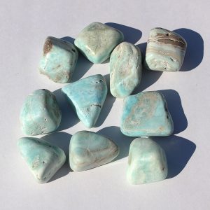 Blue Aragonite (Caribbean Calcite) Tumbled