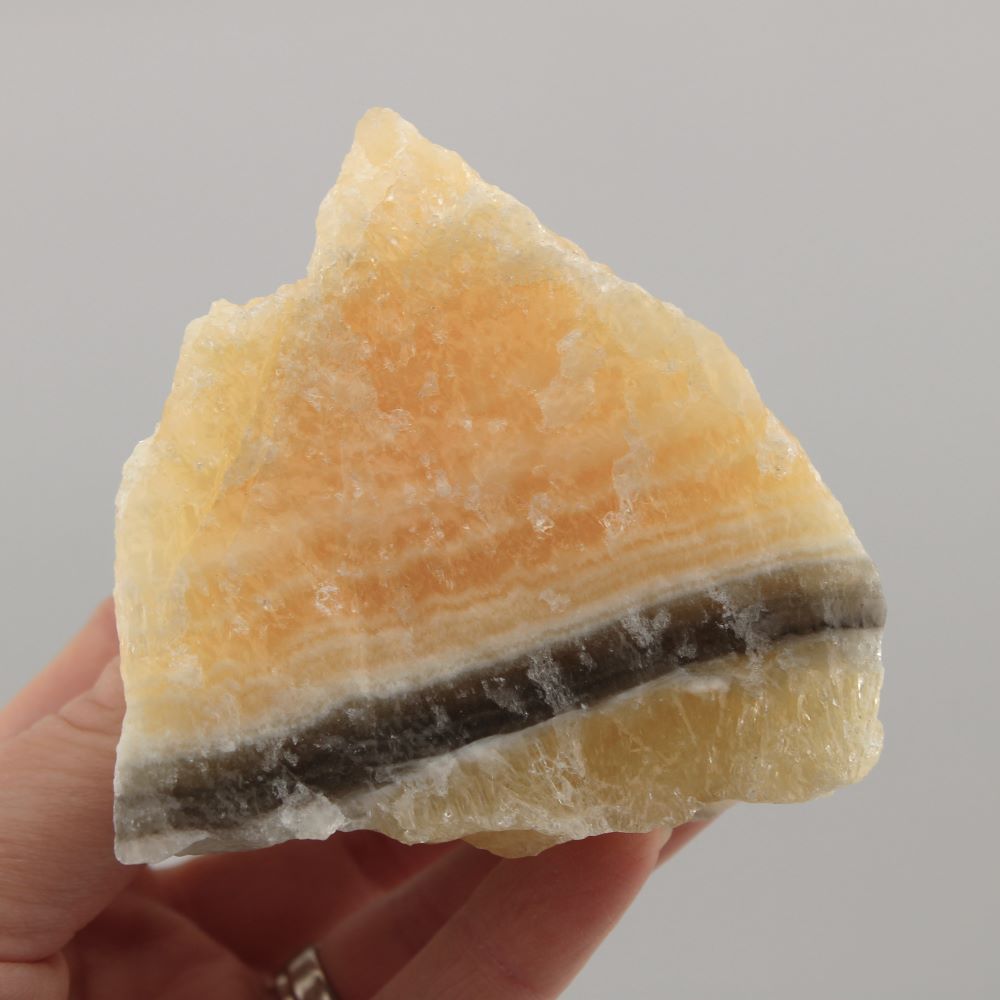 Yellow & Black Calcite from Mexico