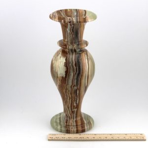 Decorative Banded Onyx Vase