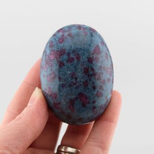 Ruby in Kyanite Palm Stone