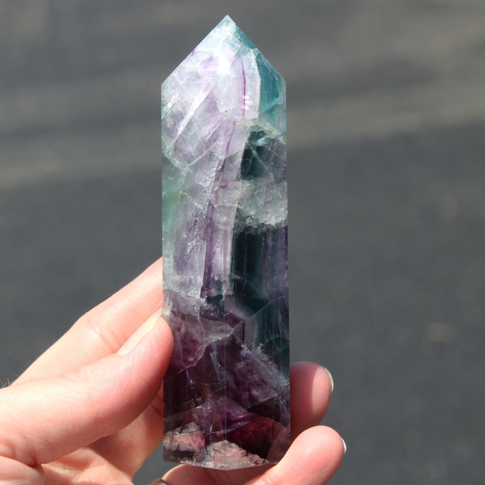 Rainbow Fluorite Tower from China - Image 3