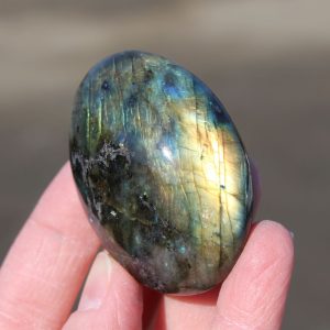 Labradorite Palm Stone from Madagascar