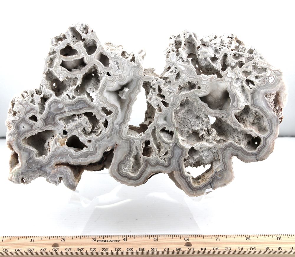 Agate/Chalcedony & Druzy Quartz Slab - Image 2