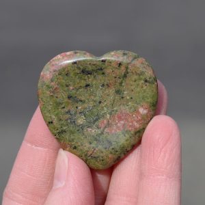 Unakite Heart Worry Stone