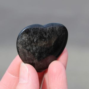 Sheen Obsidian Heart Worry Stone
