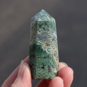 Moss Agate Mini Tower