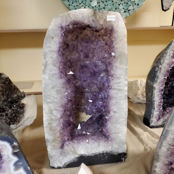 Large Amethyst Geode with Calcite