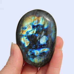 Labradorite Palm Stone from Madagascar
