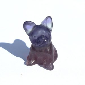 Fluorite French Bulldog Carving