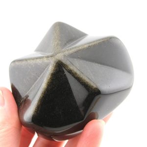 Sheen Obsidian Star Carving