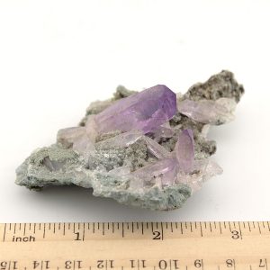Amethyst on Quartz Matrix