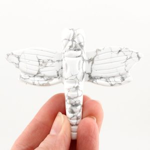 Howlite Dragonfly Carving