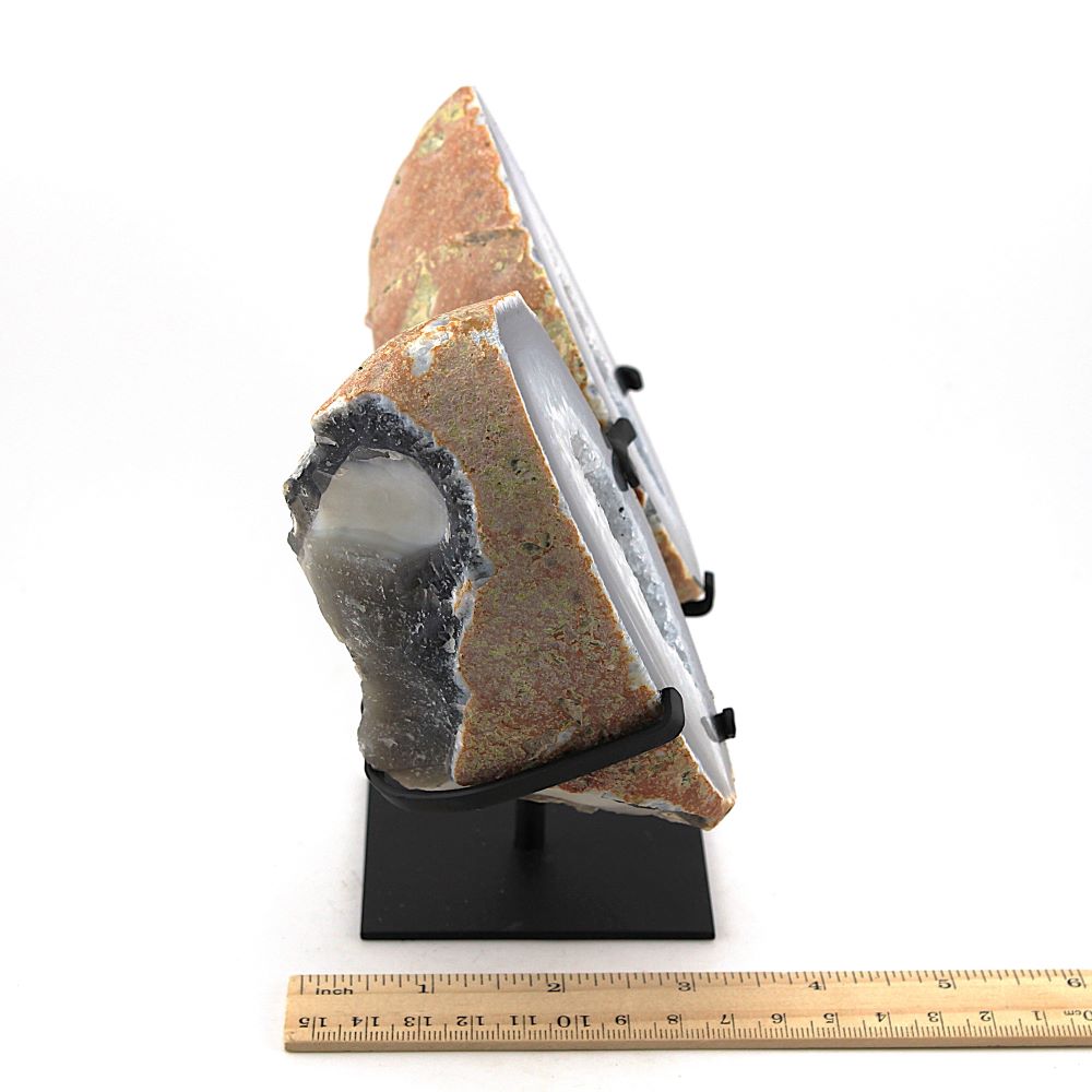 Agate & Quartz Geode Pair - Image 2