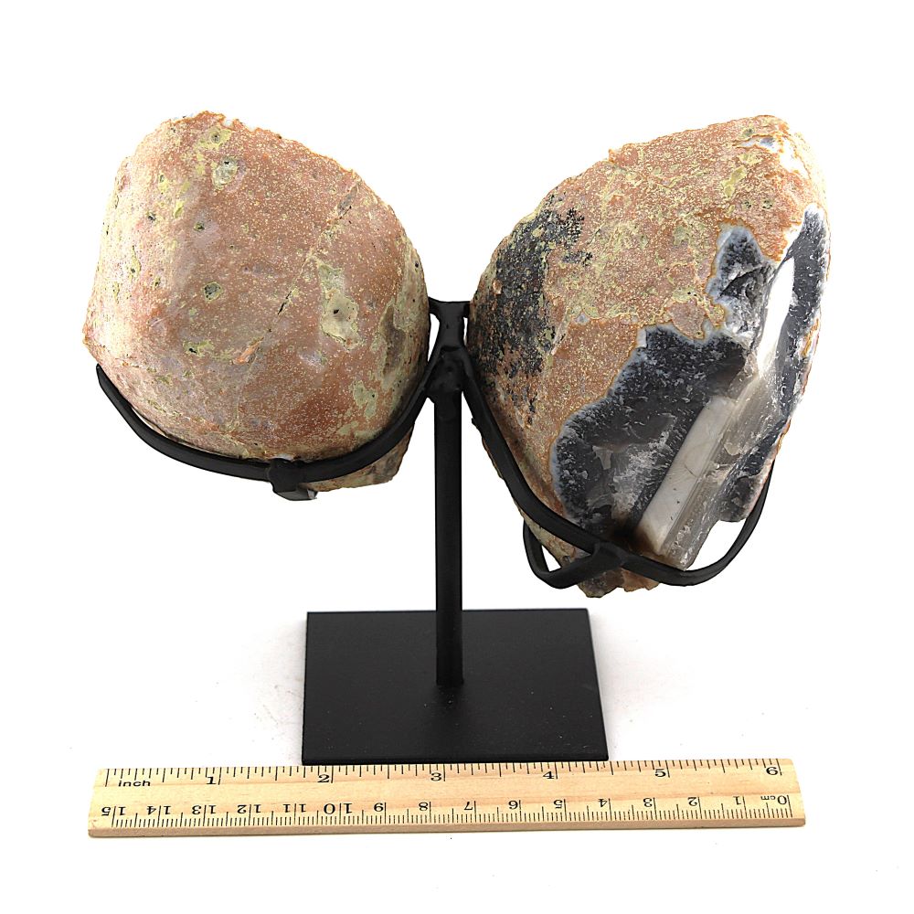 Agate & Quartz Geode Pair - Image 3