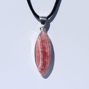 Rhodochrosite Pendant in Sterling Silver
