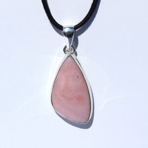 Pink Opal Pendant in Sterling Silver