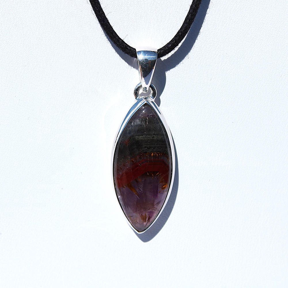 Amethyst with Cacoxenite Pendant