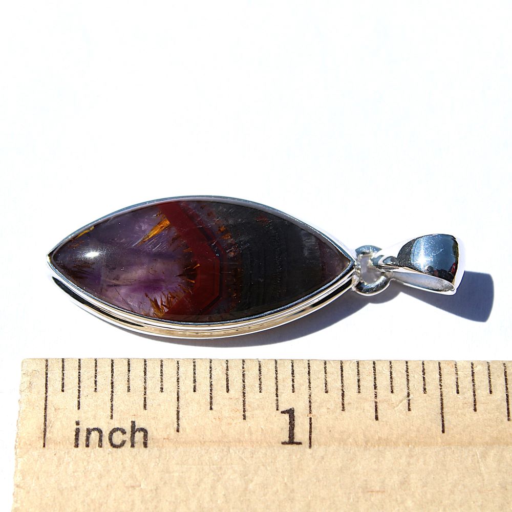 Amethyst with Cacoxenite Pendant - Image 2