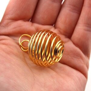 Gold Color Cage Pendant Bulk Bag (24 pieces)