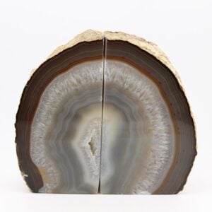 Agate & Quartz Bookends