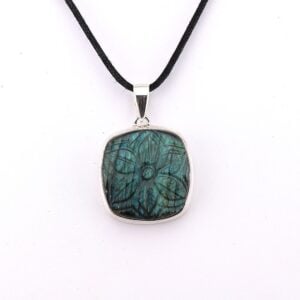 Carved Labradorite Pendant