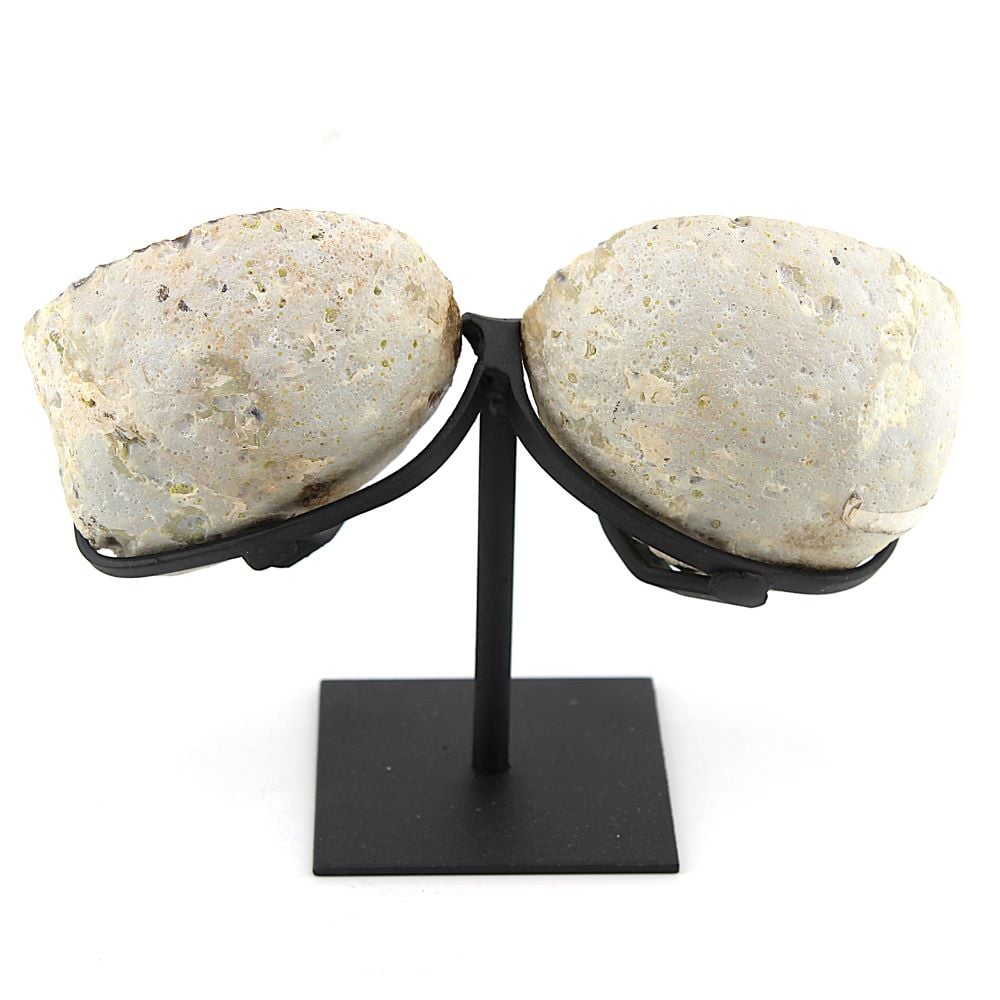 Agate & Quartz Geode Pair - Image 3